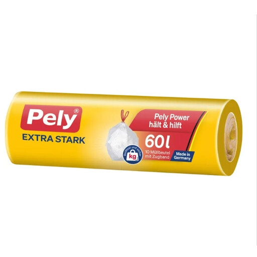 Pely Zugbandbeutel 60L extra stark 10 Stück