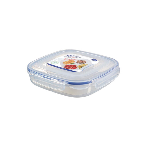 LocknLock Square Food Storage Container Set with Divider (4-Pack)