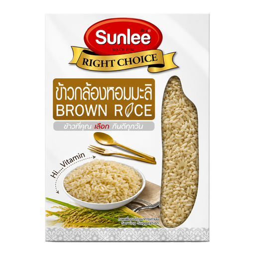 1 kg pack of Sunlee brown jasmine rice