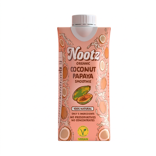 Nootz Coconut Milk Smoothie Papaya 180ml