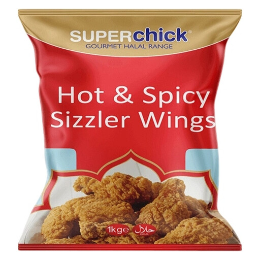 Super Chick Hot & Spicy Chickn Wings 1kg