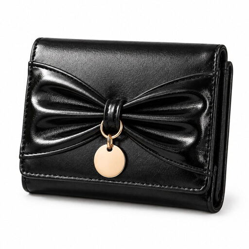 Women's PU purse with bow design