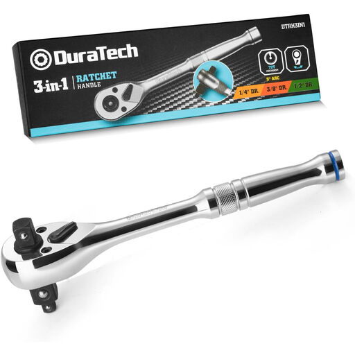 DURATECH 3?in?1 Reversible Ratchet Handle 180 mm