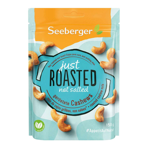 Seeberger Just Roasted Cashews 150g