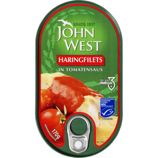 John West MSC Herring Fillets In Tomato Sauce - 170 g