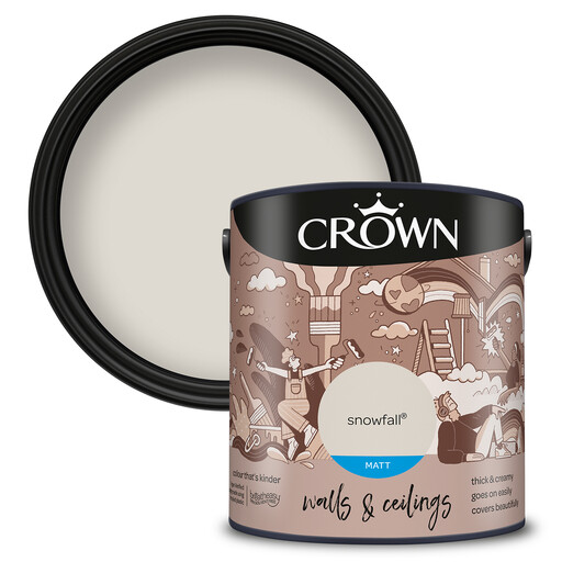 Crown Matt Emulsion Snowfall 2.5L
