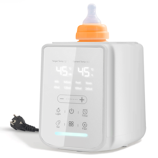 10-in-1 Baby Bottle Warmer, smart temperature control, fast heating in 2 to 5 minutes, steam sterilisation, automatic shut-off, for breast milk