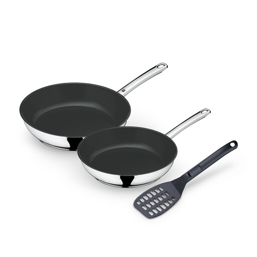 WMF Devil 3-Piece Pan Set, 24 cm & 28 cm, Induction Compatible