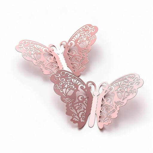 24pcs 3D 10CMx10CM Butterfly Wall Stickers Pink Butterfly Wall Decals Room Decor,Wall Decor