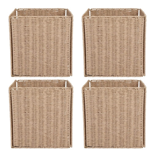 White Label Set of 4 Foldable Cube Organizer