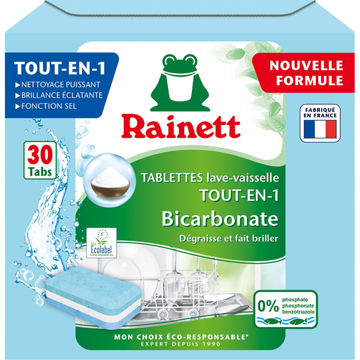 RAINETT Eco, bicarbonate all-in-one tablets, 30 tablets
