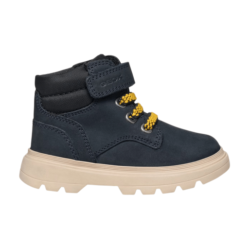 Geox Unisex B Kiddartah B Collection Nubuck Nylon Navy Black 23