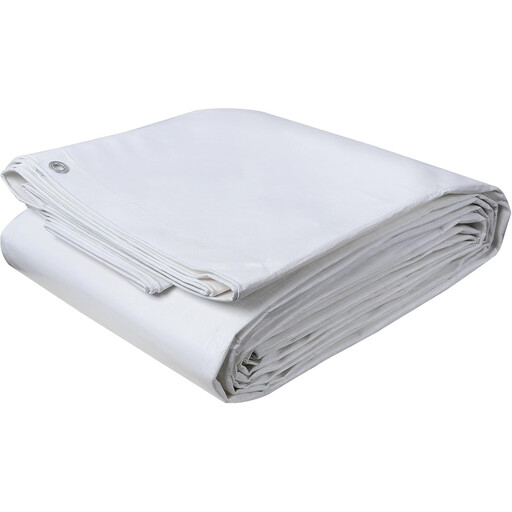 Woltu Abdeckplane 3x5m Wasserdicht, 280g/m?, Wei?