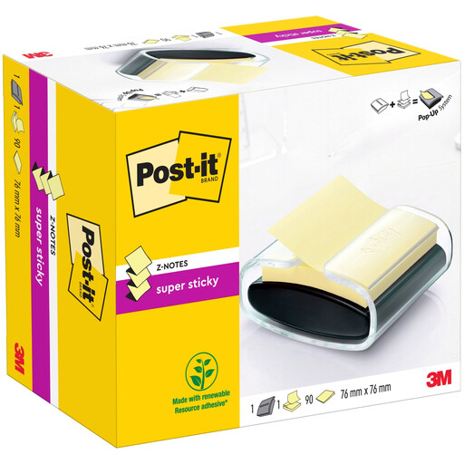 Post-it Z-Notes 黑色 PRO 便签盒