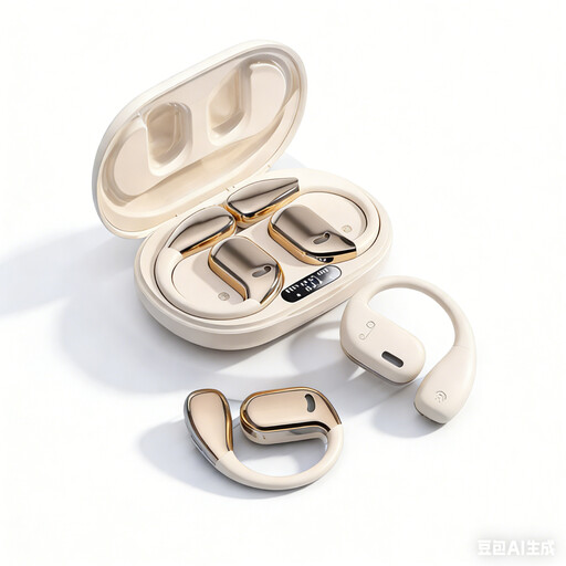VoxorAI M75 Beige AI translator headset