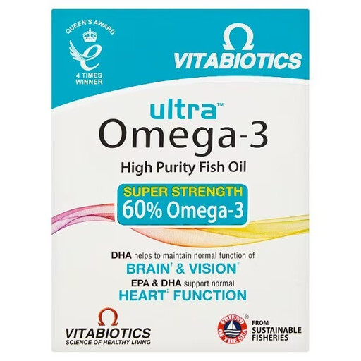 Vitabiotics Ultra Omega-3 6 9 Daily Wellness Support Capsules