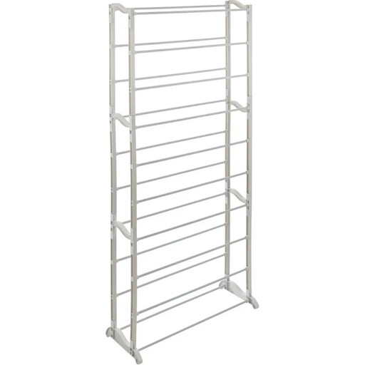 5five Shoe Rack - Wit Metaal en Kunststof, 30 paar