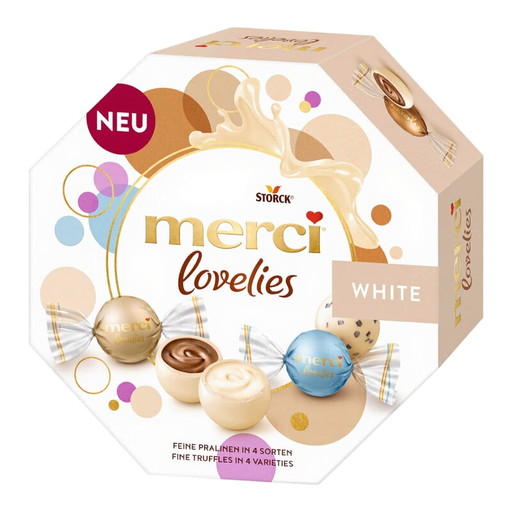 Merci Lovelies White Chocolate Pralines 185g
