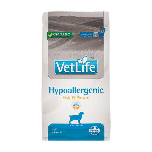 Vet Life Hypoallergenic Fish & Potato Formula for Dogs (2 kg)