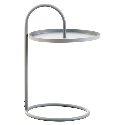 Premier Housewares Trosa grauer Metall-Nachttisch