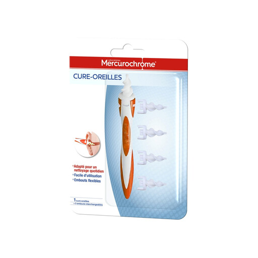 MERCUROCHROME Ear pick with replaceable tips