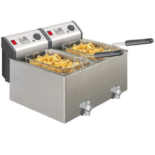 Fritel Profi 4920 Duo 双槽炸锅，容量 2 × 8 升