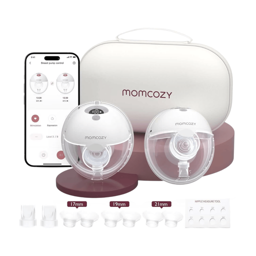 Momcozy M5 Smart APP-Controlled Breast Pump - Two-Pack - Gray, a perfect gift for mom.