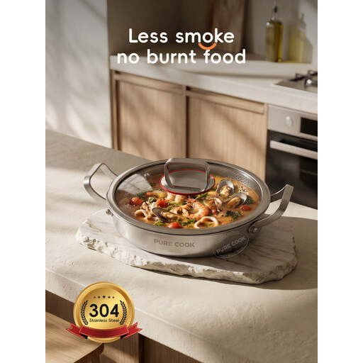 PURECOOK Hot Pot Series 304 Stainless Steel
