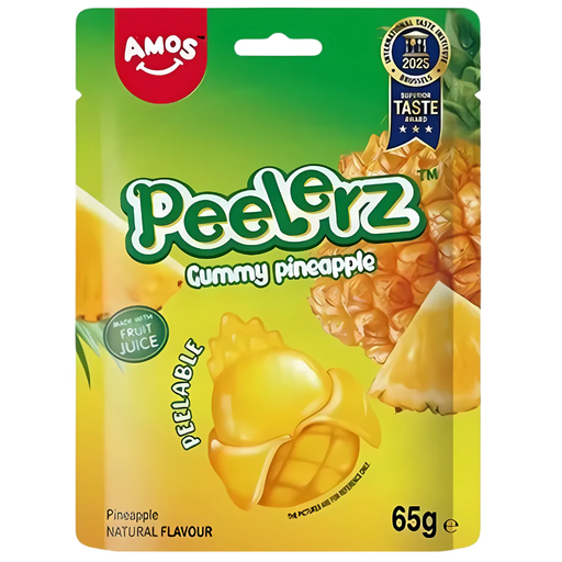 Amos Peelerz Pineapple Peelable Gummy Candy