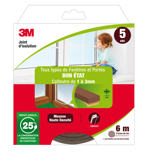 3M Classic Door Window Seal Strip Good Condition Brown Brown 6m