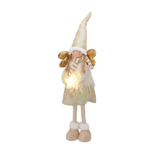 ANGEL PLUSH STANDING LED 67CM 毛绒天使立式摆件