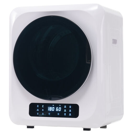Sèche-linge compact 2,5 kg blanc avec hublot noir