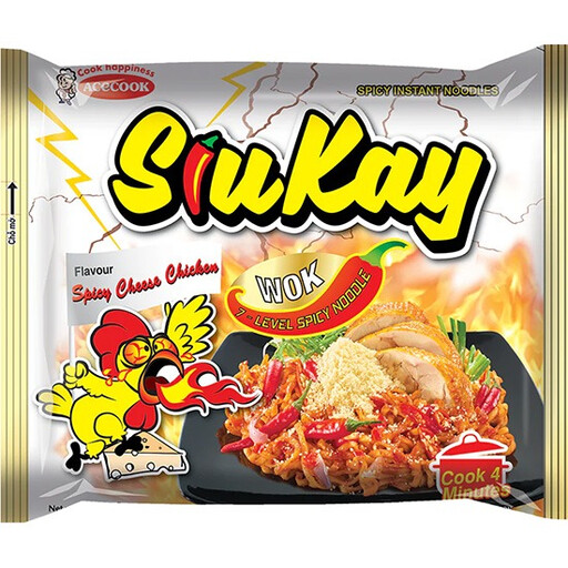 Acecook Instant Noodles Spicy Cheese Chicken