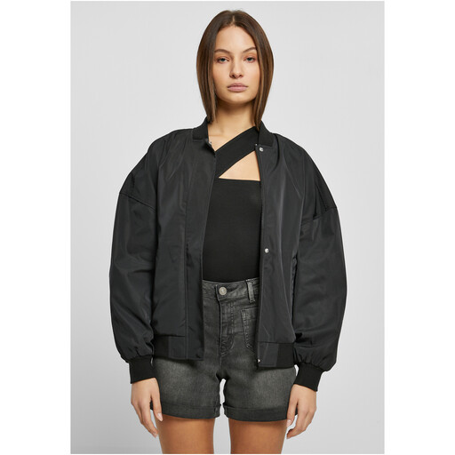 Urban Classics Ladies Recycled Oversized Light Bomber Jacket black M