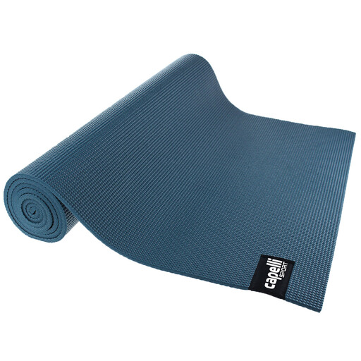 A thick 7mm cushioned yoga mat for enhanced comfort.