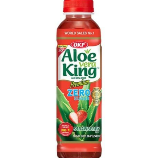 OKF Aloe Vera Drink Strawberry Sugar-Free