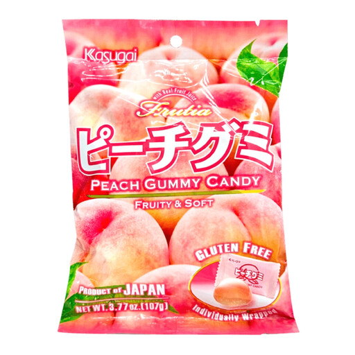 KASUGAI Peach Gummy 107g