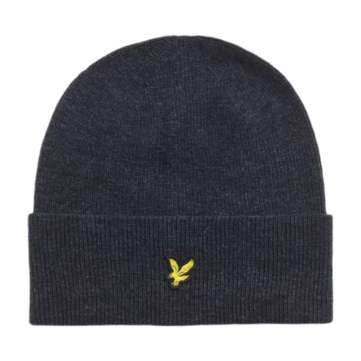 Lyle & Scott Lambswool Blend Beanie - Dark Navy Marl