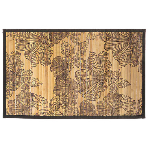 Blackflower slatted bamboo bath mat 50 x 80 cm