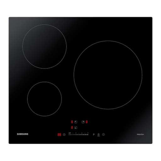 Samsung NZ63M3707AK induction hob, three zones, 7200 W