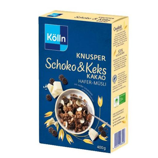 K?lln Crunchy Chocolate & Cocoa Cookie Muesli 400g