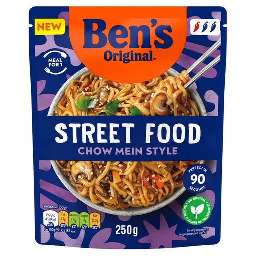 Ben's Original Street Food Chinese Chow Mein Noodles 250g