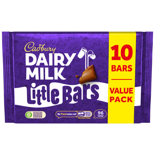 Cadbury Dairy Milk Little Bars 10-pack, 180g