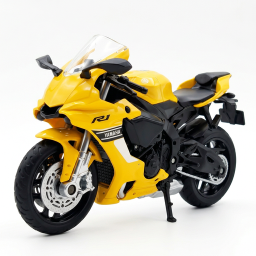CCA 1:18 Yamaha YZF-R1 Diecast Motorcycle Yellow Model