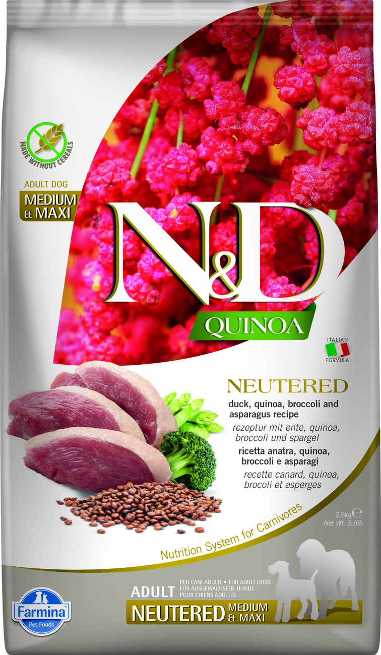 Farmina Quinoa Formula for neutered dogs