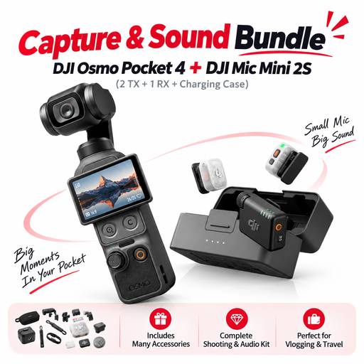 Capture and Sound Bundle DJI Osmo Pocket 4 and DJI Mic Mini 2S