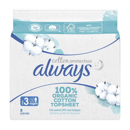 Always Cotton Protection Night (Maat 3) Maandverband