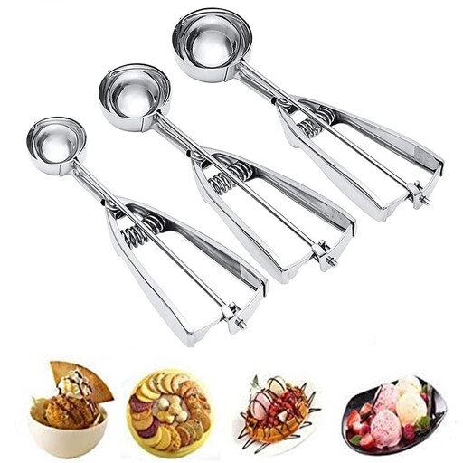 Huacan Stainless Steel Ice Cream Scoop Set