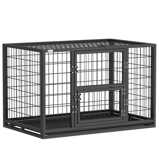 Sturdy Steel Dog Cage Indoor Dog Kennel 94 x 60 x 64 cm