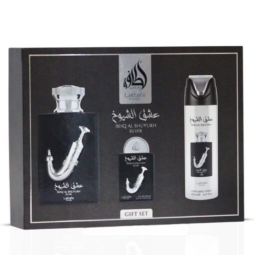 lattafa Ishq Al Shuyukh Silver Gift Set 320 ml